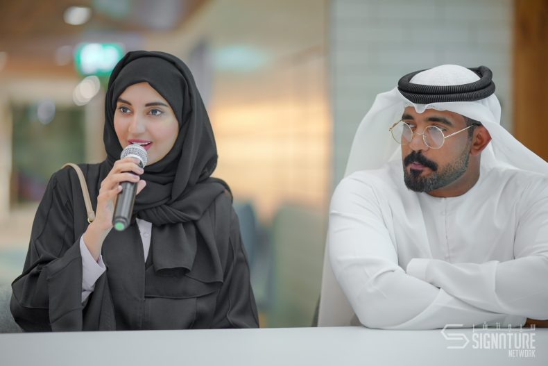 two person attending discussion