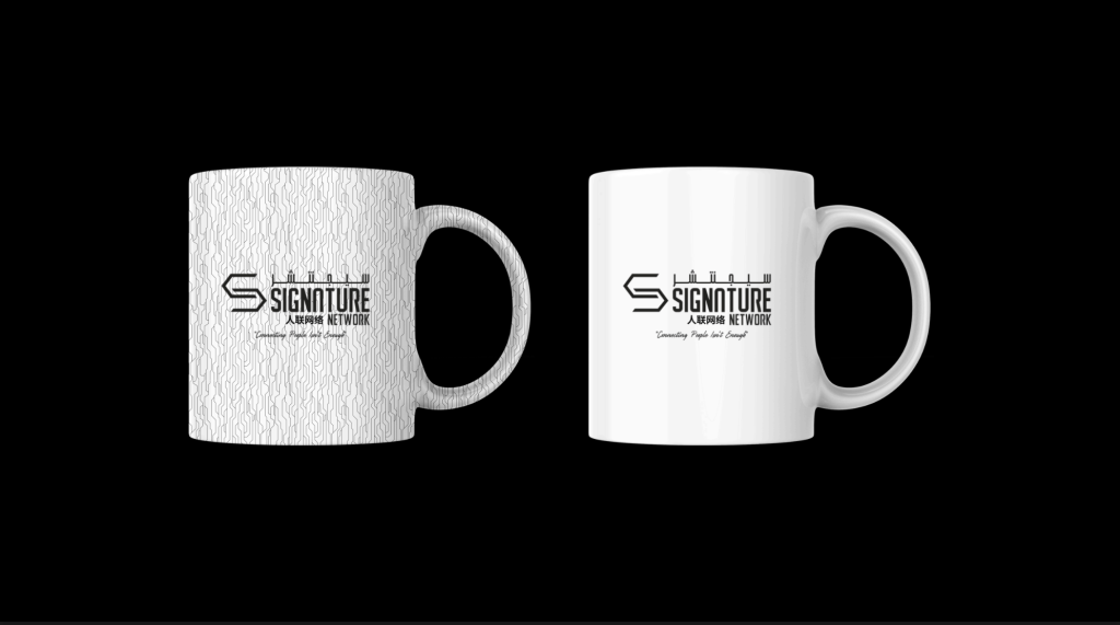 Signature Network White Mug